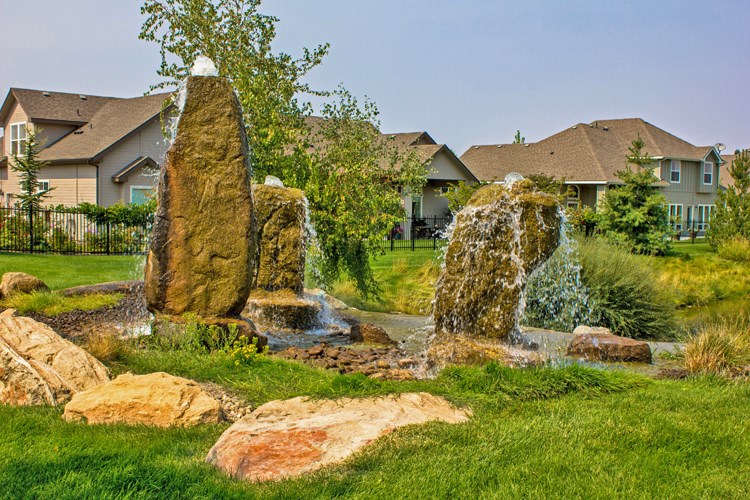 Lake water feature